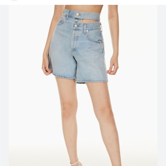 Agolde broken waistband Jean short